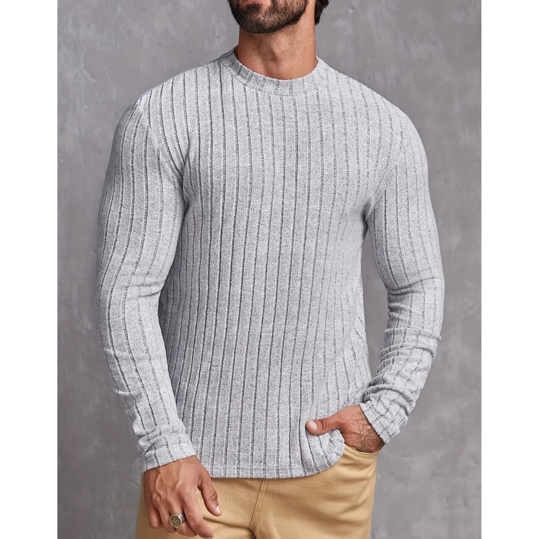 Men's Modern Elegant Crew Neck Sweater