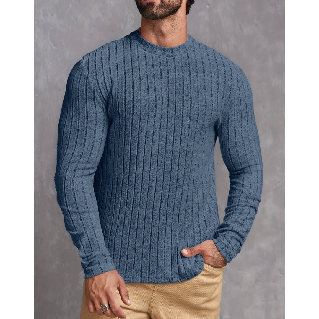 Men's Modern Elegant Crew Neck Sweater