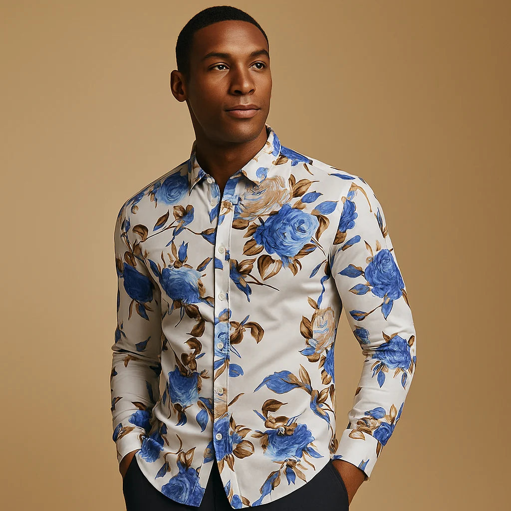 Men's Modern Fit Floral Shirt