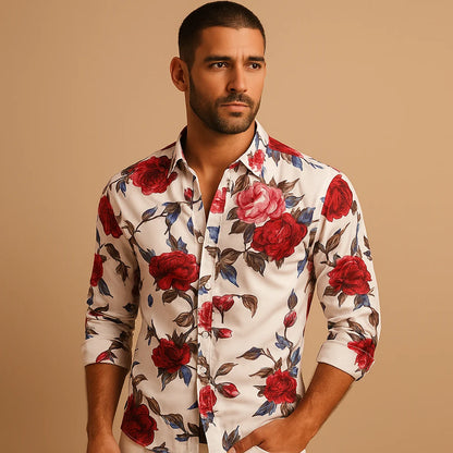 Men's Modern Fit Floral Shirt