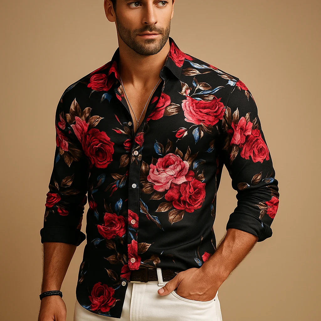 Men's Modern Fit Floral Shirt