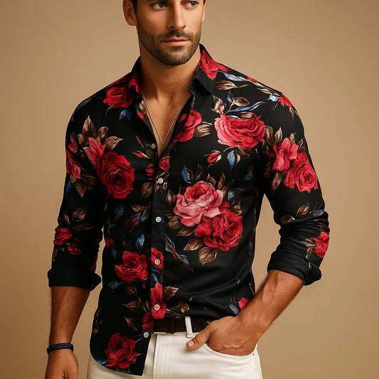 Men's Modern Fit Floral Shirt