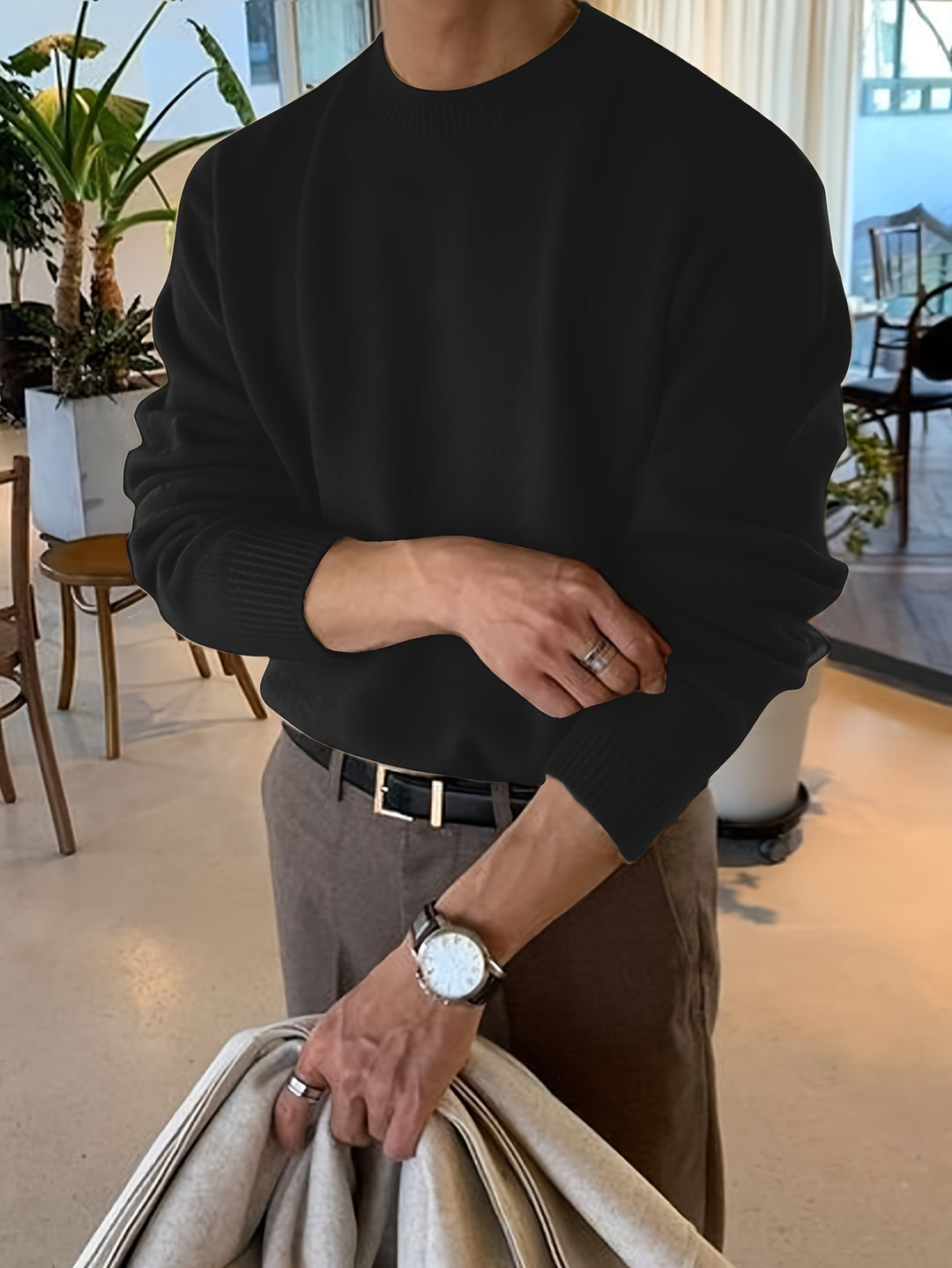 Men's Modern Slim-Fit Sweater