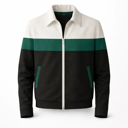 Men's Modern Zip-Up Colourblock Vest