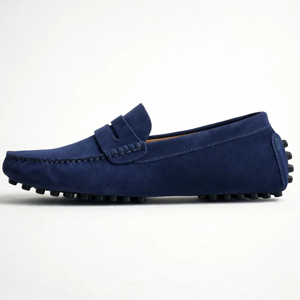 Men's Nubuck Leather Loafers for Casual Wear