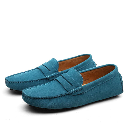 Men's Nubuck Leather Loafers for Casual Wear