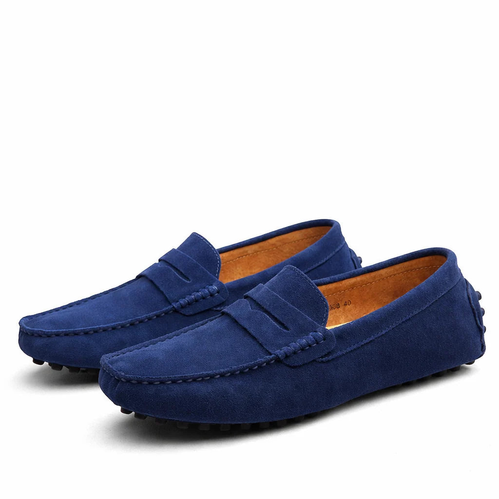 Men's Nubuck Leather Loafers for Casual Wear