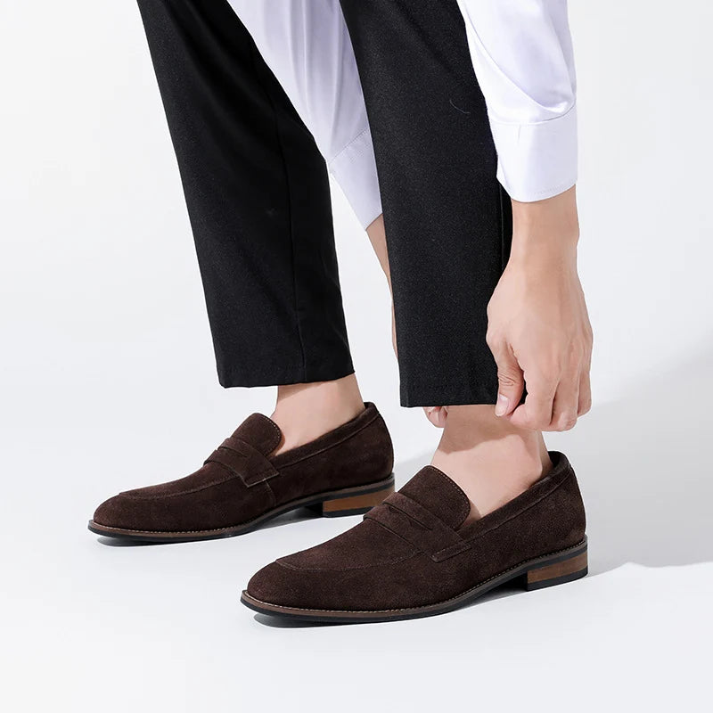 Men's Nubuck Leather Riviera Loafers