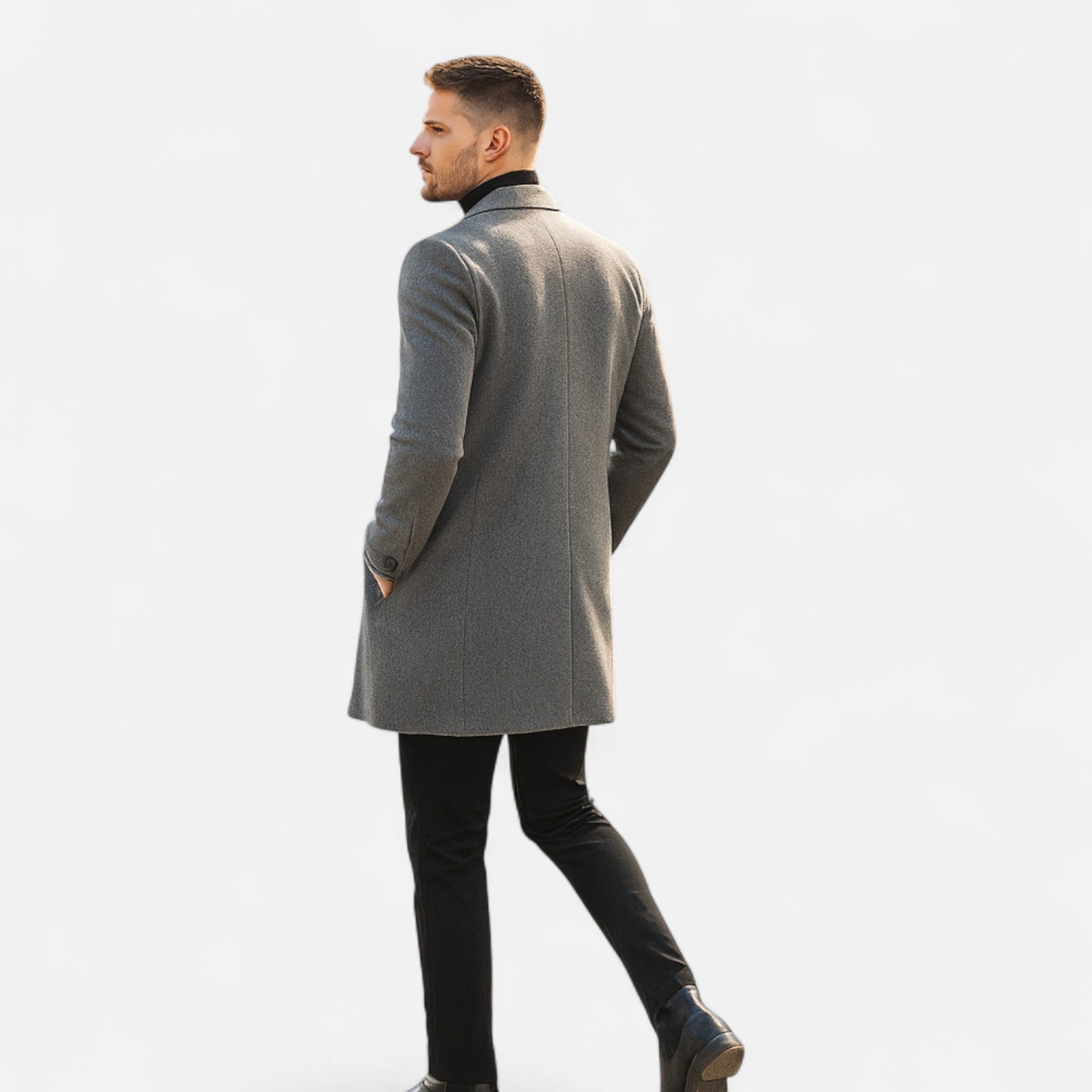 Men's Overcoat Classic Long Trench Coat