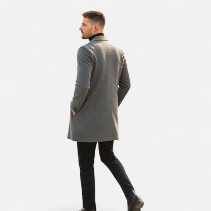 Men's Overcoat Classic Long Trench Coat