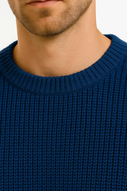 Men's Oversized Knit Ribbed Sweater