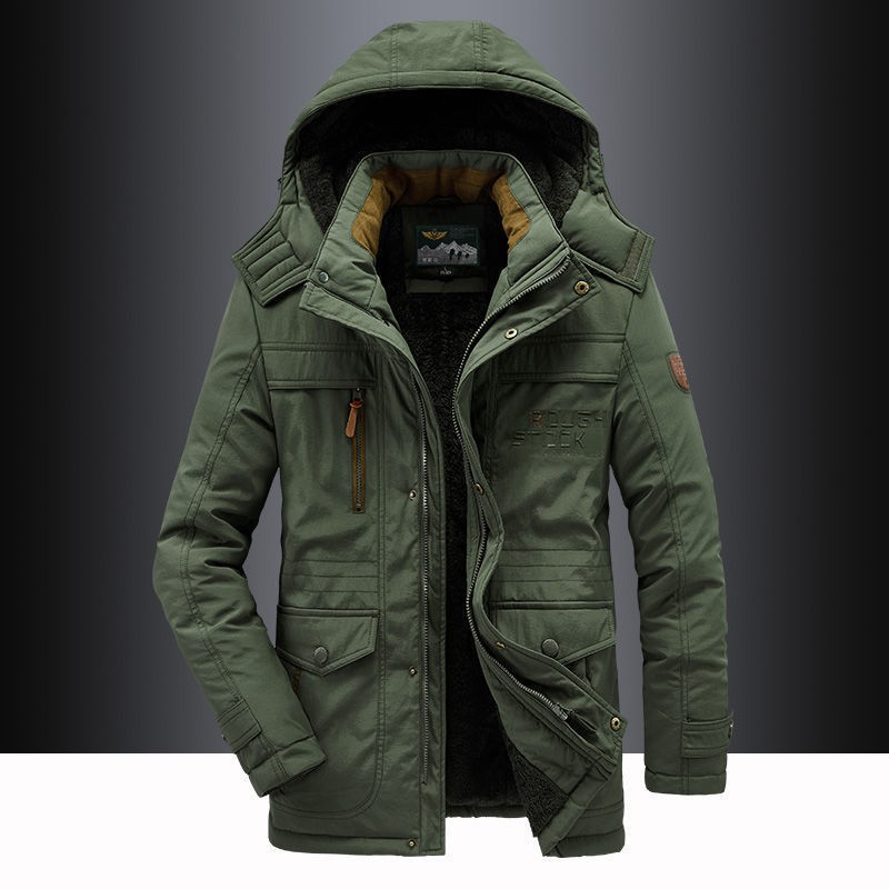 Men's Padded Jacket with Detachable Hood