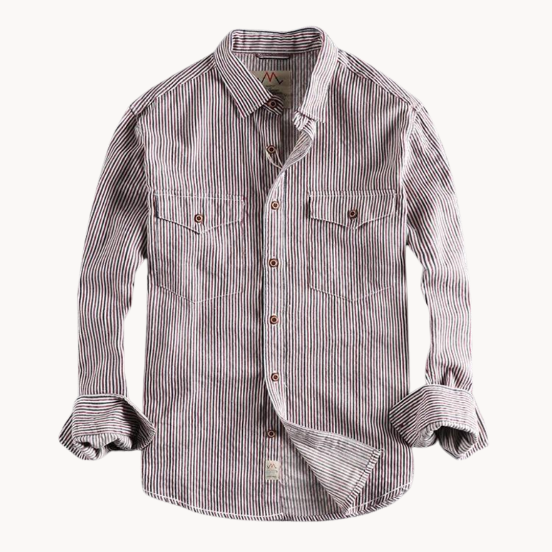 Men's Pencil Stripe Dress Shirt