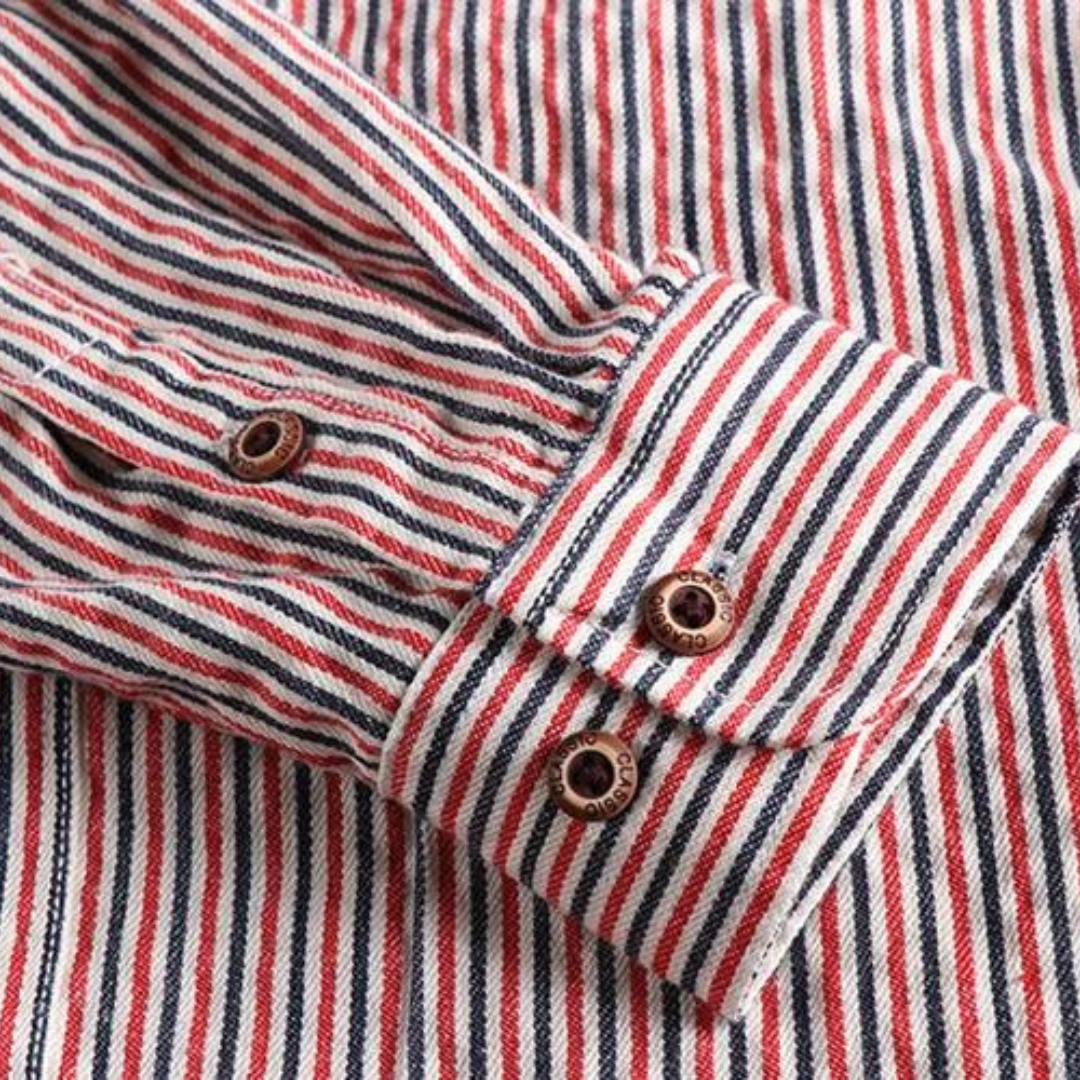 Men's Pencil Stripe Dress Shirt