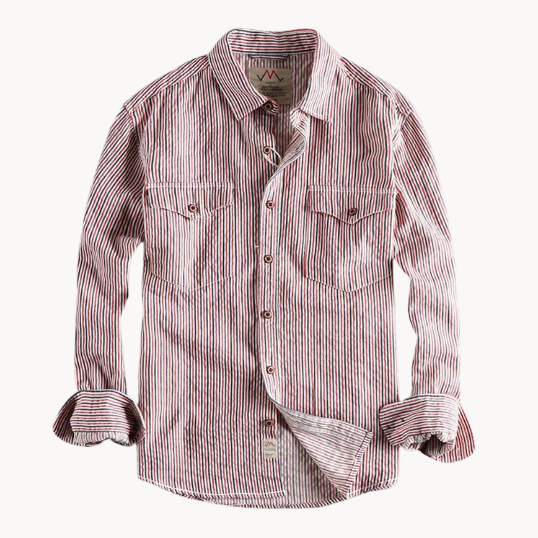 Men's Pencil Stripe Dress Shirt