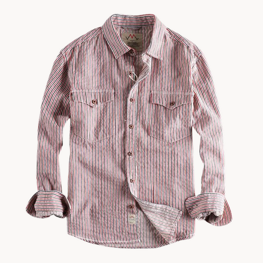 Men's Pencil Stripe Dress Shirt