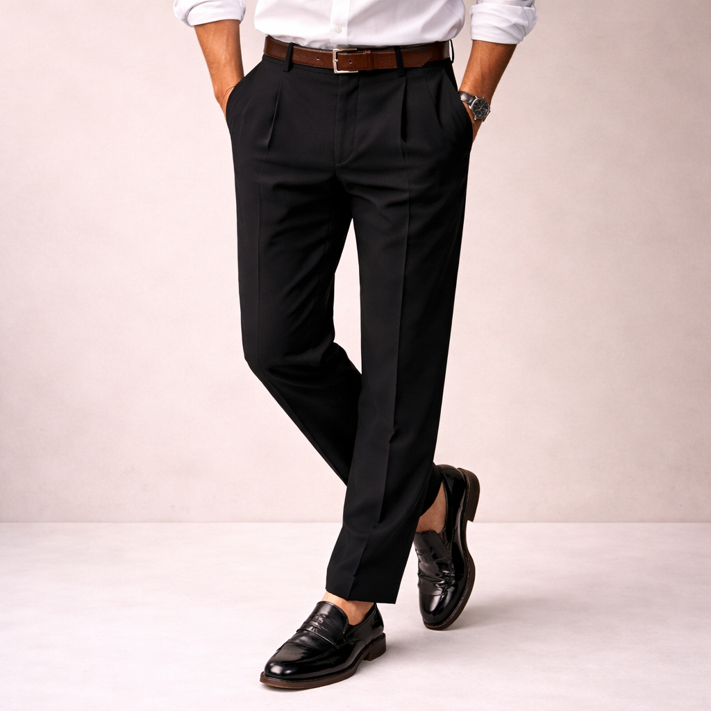 Men's Pinstripe Trousers - Comfortable & Stylish Fit