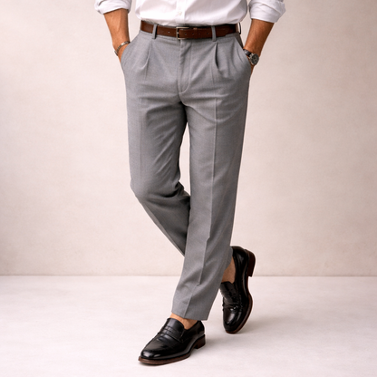 Men's Pinstripe Trousers - Comfortable & Stylish Fit