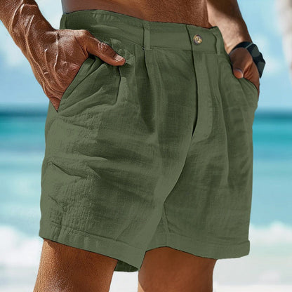 Men's Pleated Chino Shorts