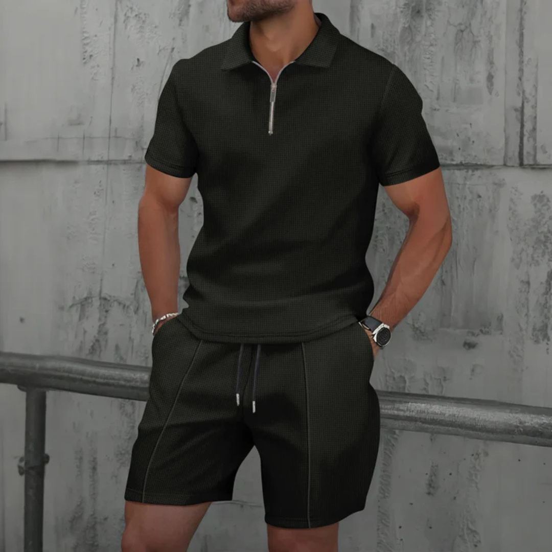 Men's Polo & Shorts Co-Ord Set
