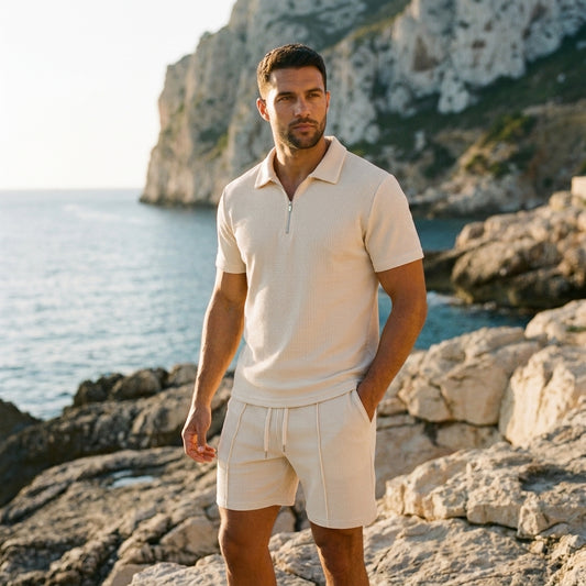 Men's Polo & Shorts Co-Ord Set