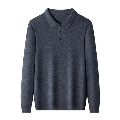 Men's Polo Sweater - Classic Comfort and Style
