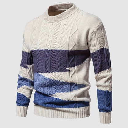 Men's Printed Long Sleeve Sweater