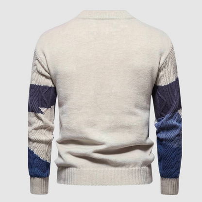 Men's Printed Long Sleeve Sweater