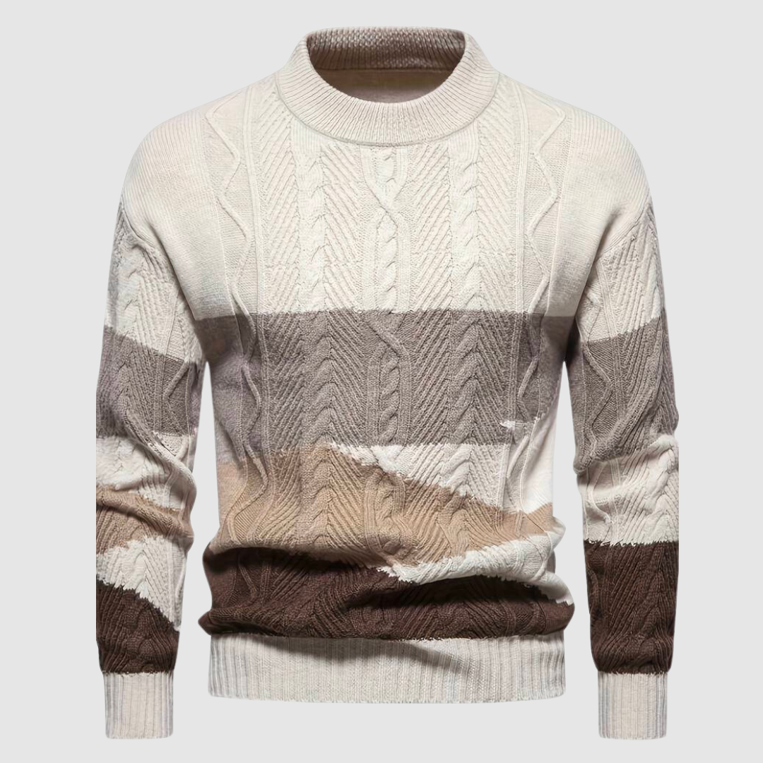 Men's Printed Long Sleeve Sweater