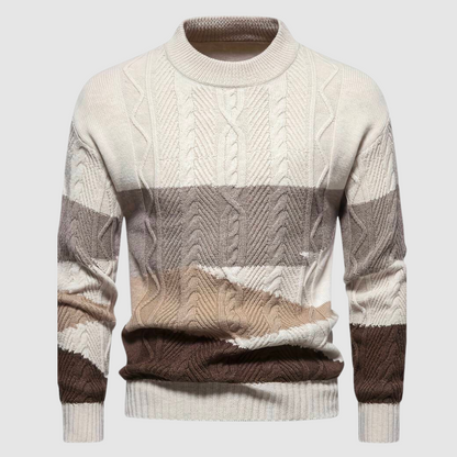Men's Printed Long Sleeve Sweater