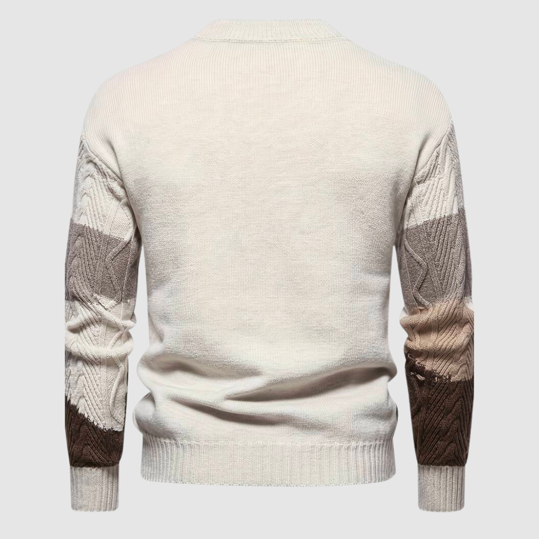 Men's Printed Long Sleeve Sweater