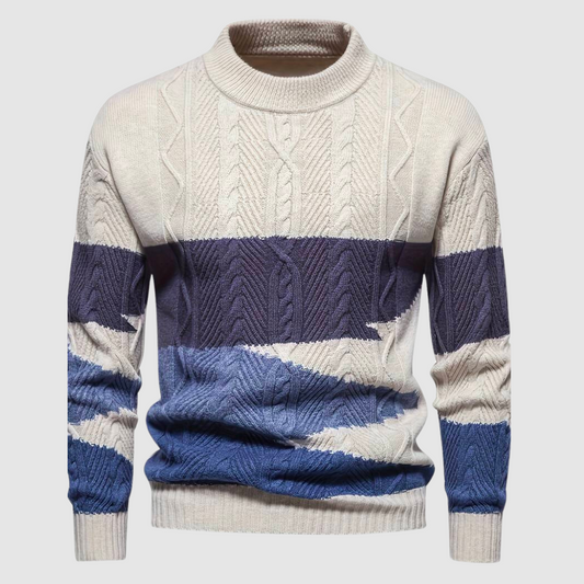 Men's Printed Long Sleeve Sweater