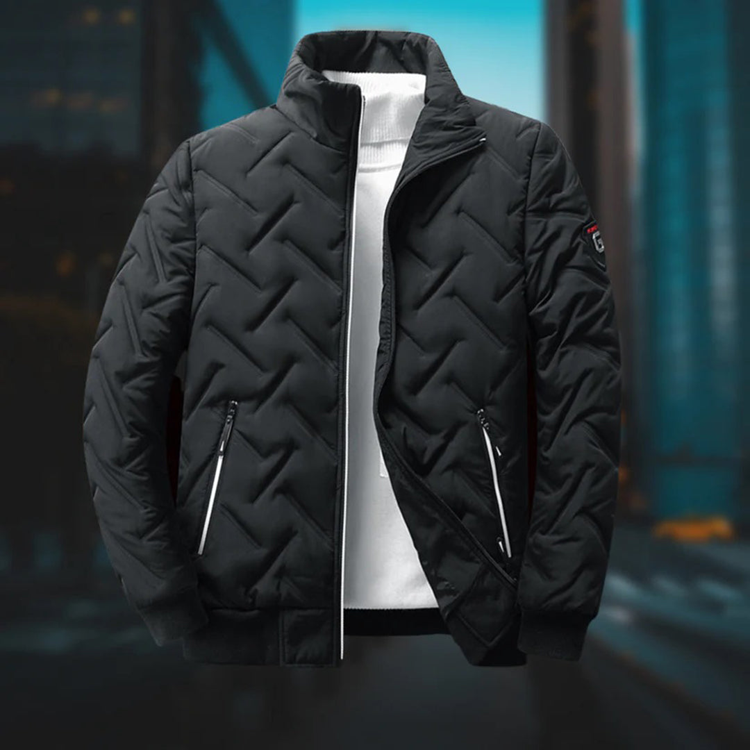 Men's Puffer Jacket - Casual Padded Winter Coat