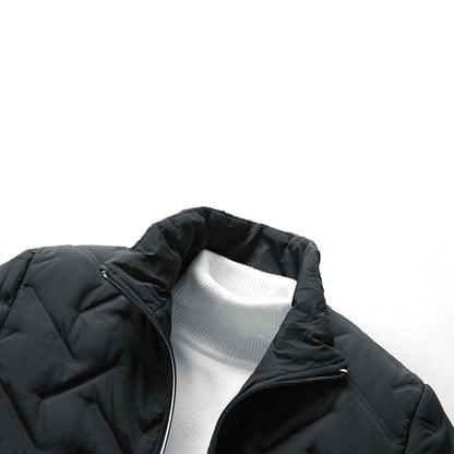 Men's Puffer Jacket - Casual Padded Winter Coat