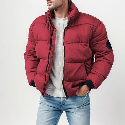 Men's Puffer Jacket - Premium Winter Coat for Cold Weather