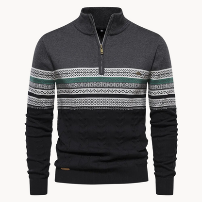 Men's Pullover Zip Sweater