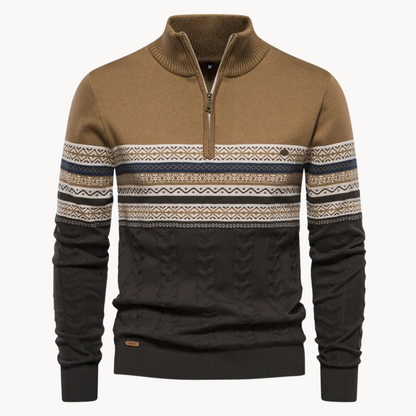 Men's Pullover Zip Sweater