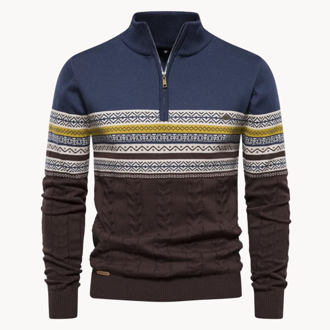 Men's Pullover Zip Sweater