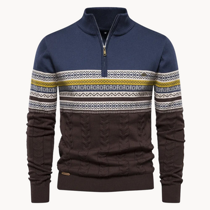 Men's Pullover Zip Sweater