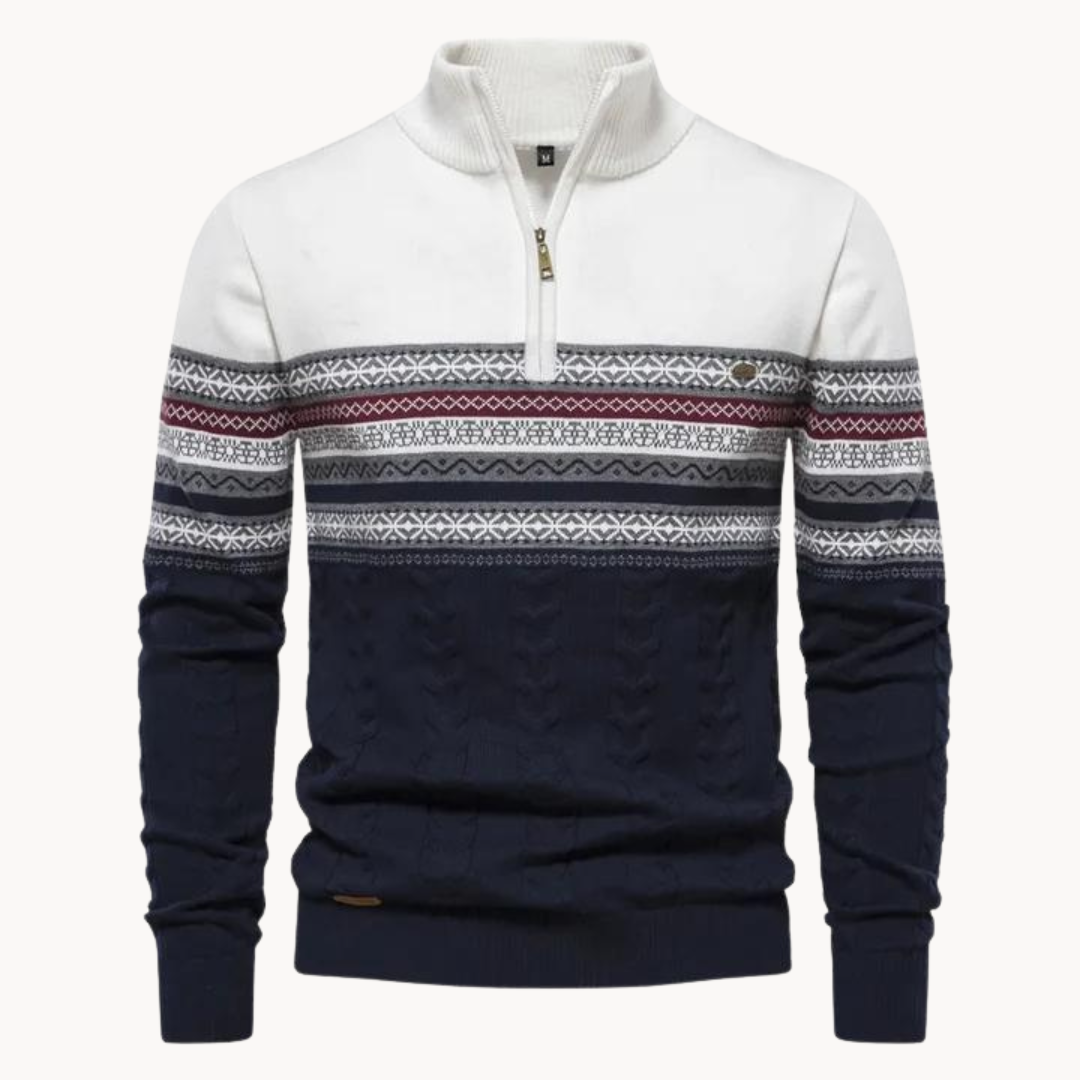 Men's Pullover Zip Sweater