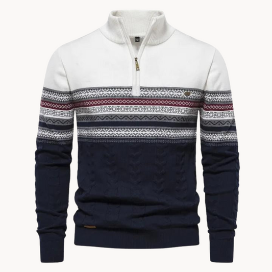 Men's Pullover Zip Sweater