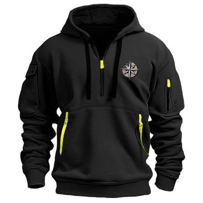 Men's Pullover with Hood and Bold Leo Print