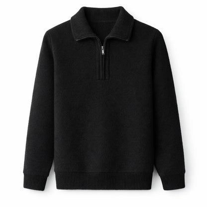 Men's Quarter-Zip Knit Sweater
