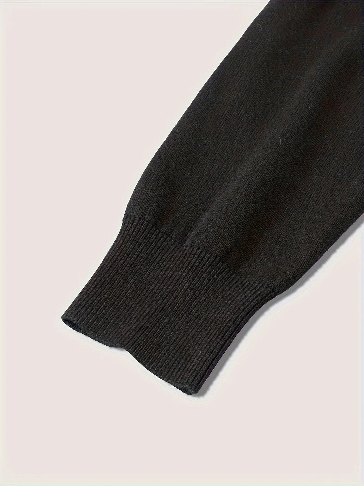 Men's Quarter Zip Polo Sweater with Soft Knit Texture