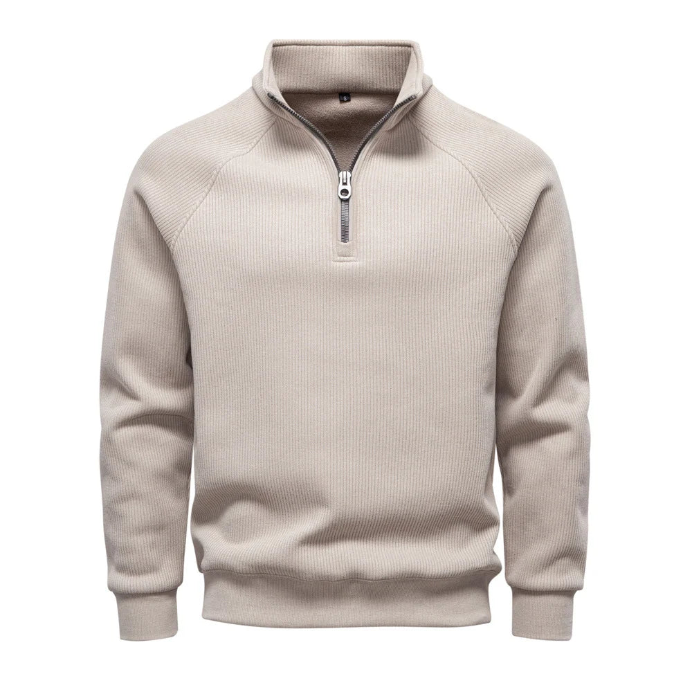 Men's Quarter-Zip Pullover Sweater
