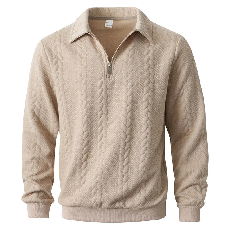 Men's Quarter-Zip Pullover Sweater