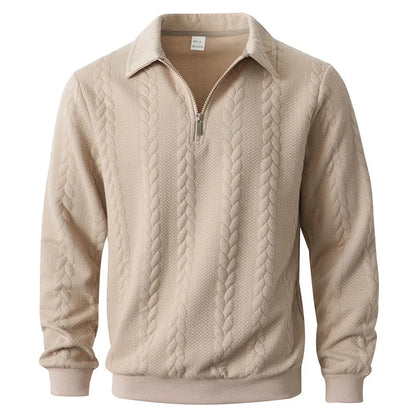 Men's Quarter-Zip Pullover Sweater