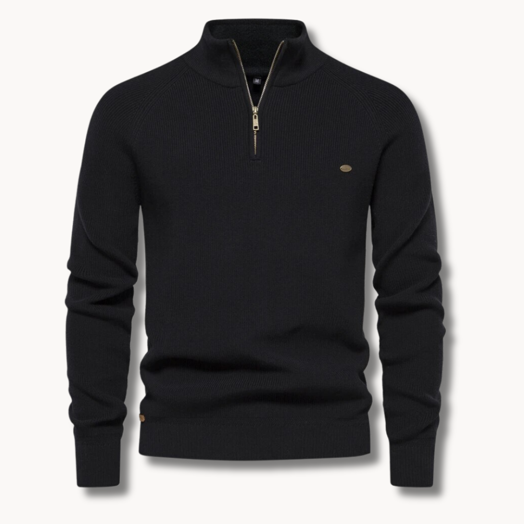 Men's Quarter Zip Pullover Sweater