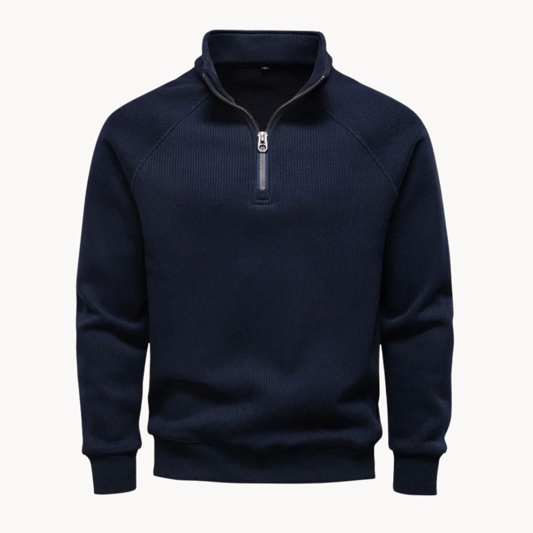 Men's Quarter Zip Pullover Sweater