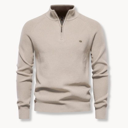 Men's Quarter Zip Pullover Sweater